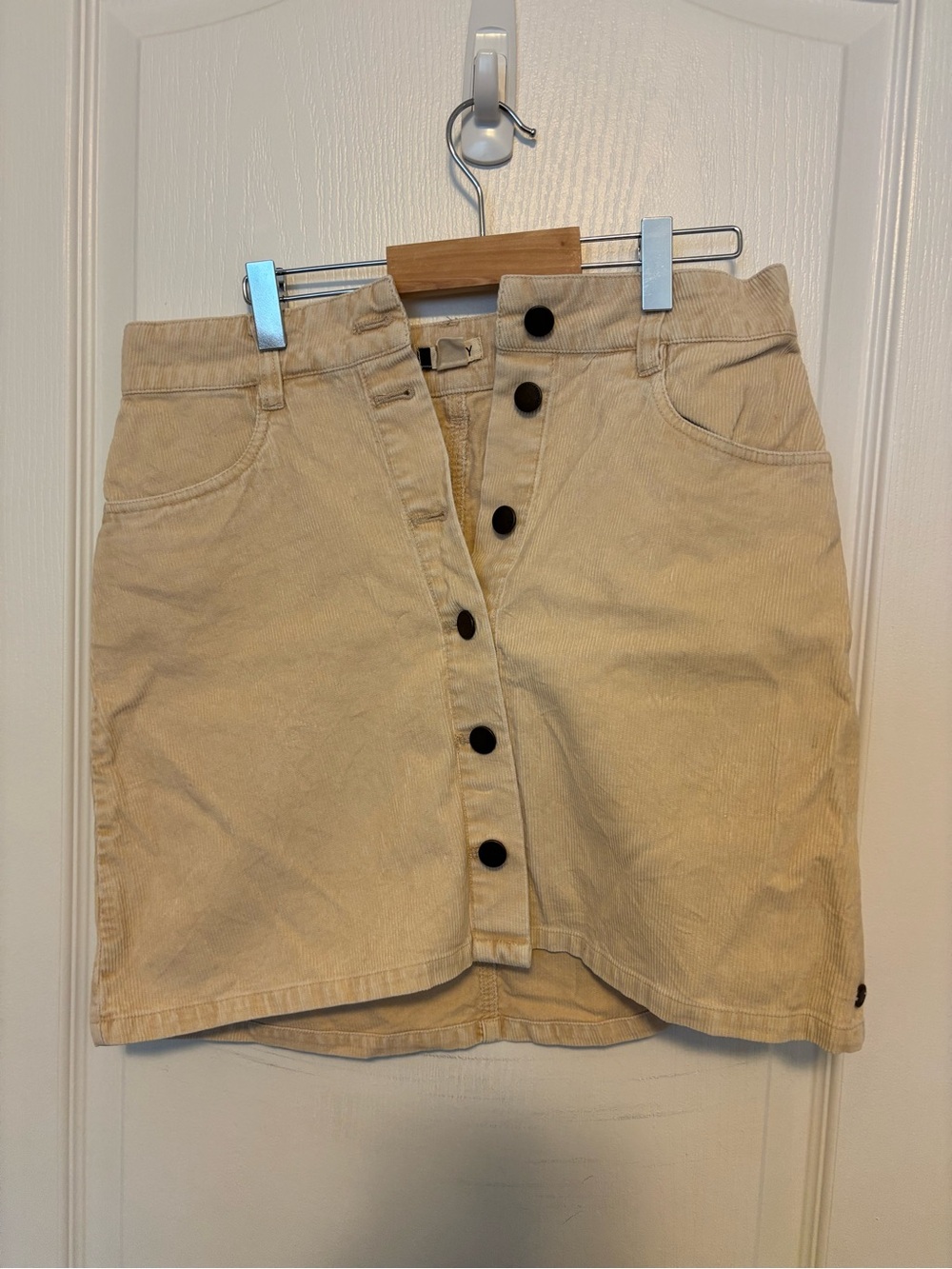 Roxy Light Beige Corduroy Skirt